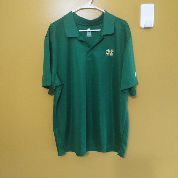 Adidas University of Notre Dame Fighting Irish Performance Polo XL - Picture 1 of 7